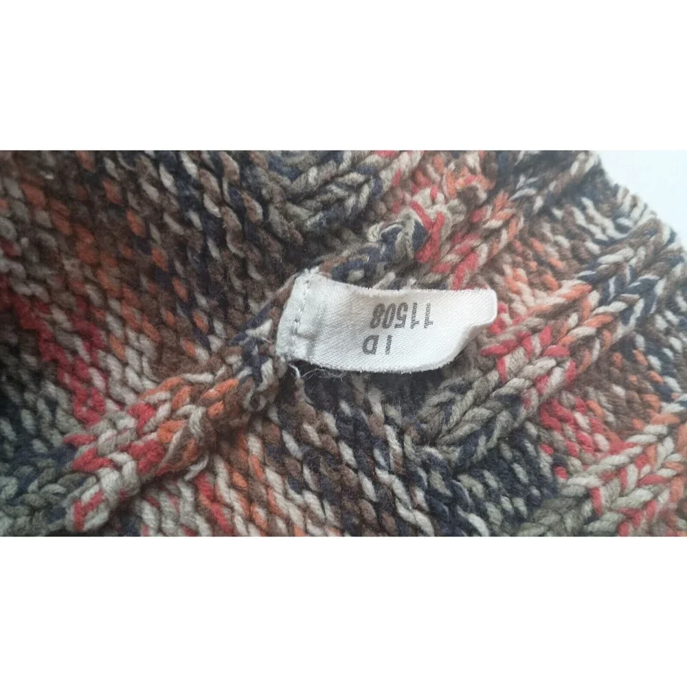 Vintage Express Womens Zipper Front Cardigan Sweater Size L Patches Grannycore - Picture 12 of 14